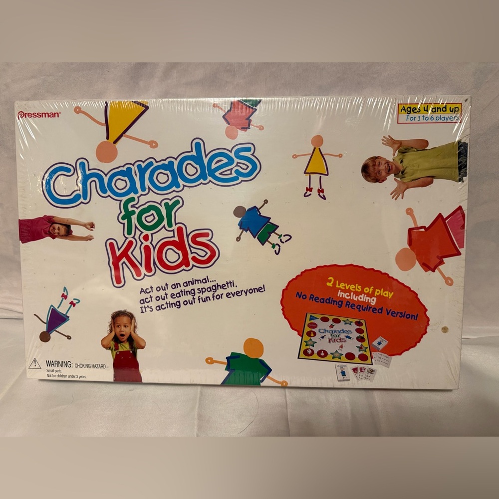 Pressman Charades for Kids Game - Vibrant Family Fun